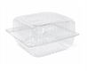 SNACK PACK SMALL CLEAR WITH HINGED LID SIZE: 112x102x64MM 600/CTN

